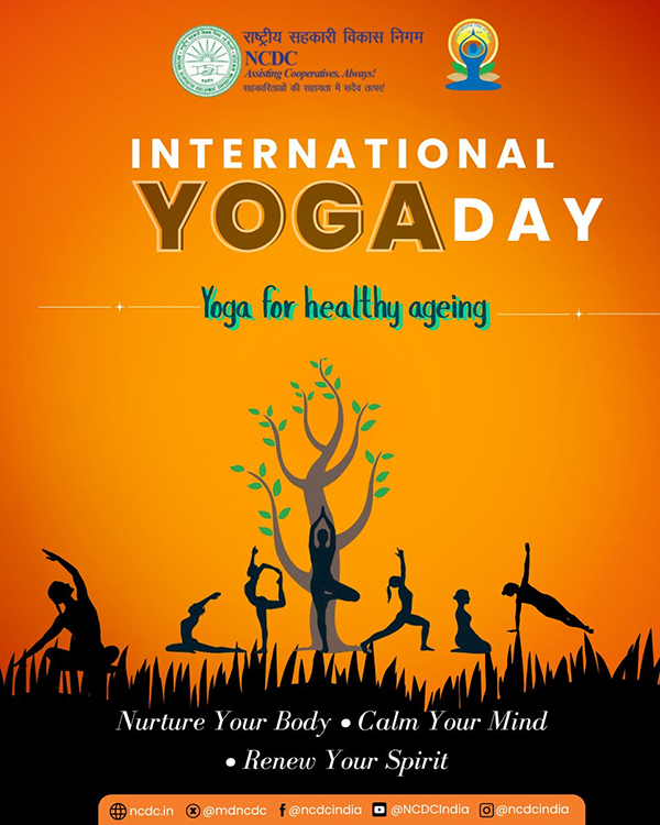 NCDC officers & employees participate in Yoga practice